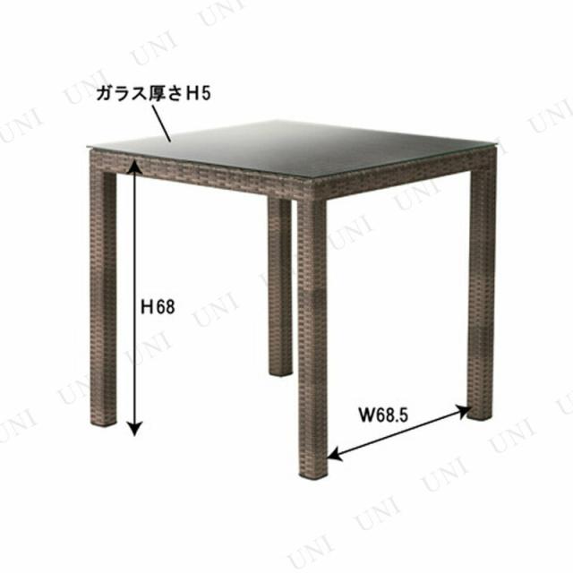 ダイニングテーブル NRS-431T 東谷 家具 リビングテーブル ガラス天板 強化ガラス アルミフレーム_1