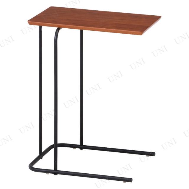 【取寄品】【直送品】 突板サイドテーブル ブラウン 【 木製 リビングテーブル インテリア雑貨 おしゃれ ベッドサイドテーブル ミニテーブル リビング家具 ソファサイドテーブル ナイトテーブル 】の通販は