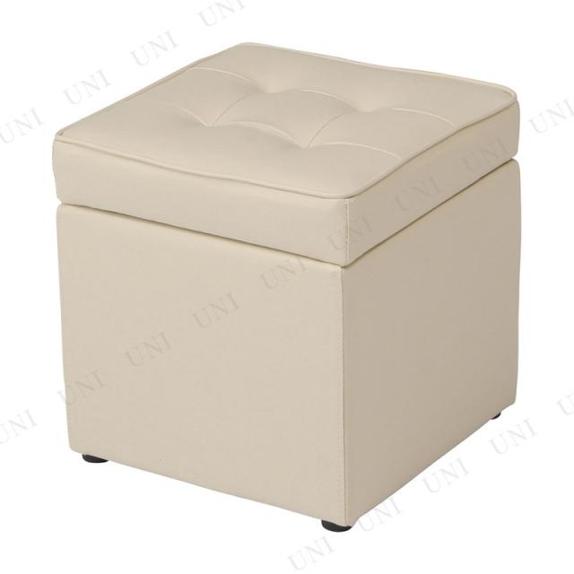 【取寄品】【直送品】 ボックススツール アイボリー N0541 【 いす おしゃれ 椅子 イス 腰掛 背もたれなし リビング家具 インテリア雑貨 チェアー 木製 】の通販は