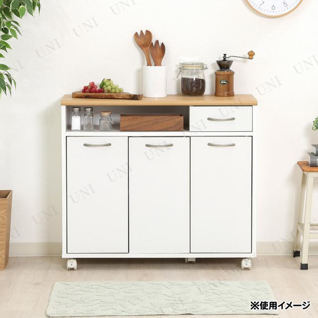 ミニキッチンカウンター KC-8073 不二貿易 キッチンラック ワゴン 調理器具 キッチン用品 キャスター付き 収納力抜群_4
