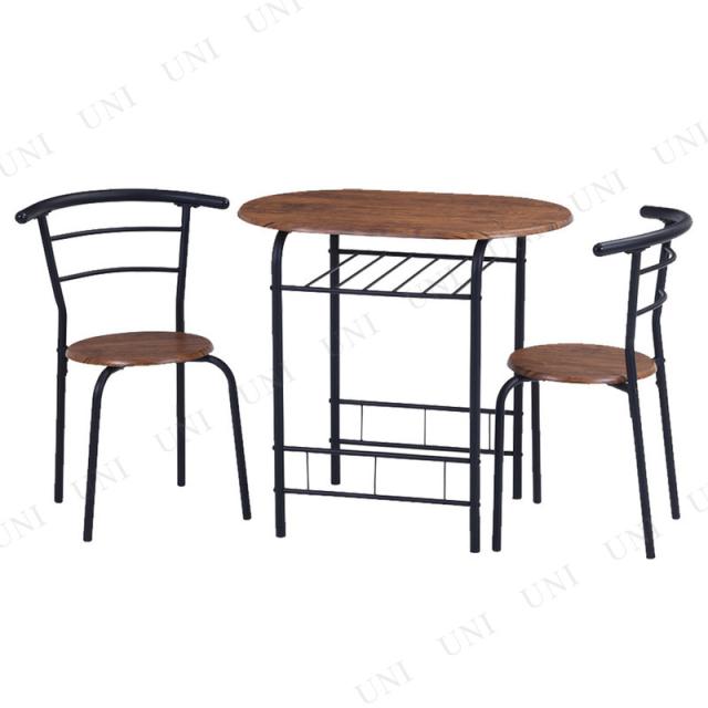 【取寄品】【直送品】 ダイニング3点セット ブラウン 14600 【 ダイニングテーブル 食卓テーブル 木製 リビングテーブル おしゃれ インテリア雑貨 カフェテーブル リビング家具 】の通販は