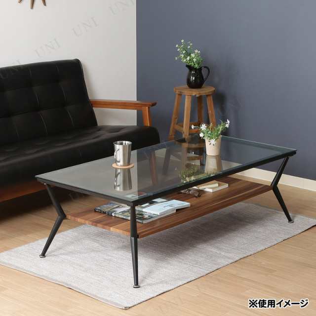 【取寄品】【直送品】 クレア ガラスリビングテーブル 幅120cm ダークブラウン 【 センターテーブル リビング家具 おしゃれ コーヒーテー｜au  PAY マーケット