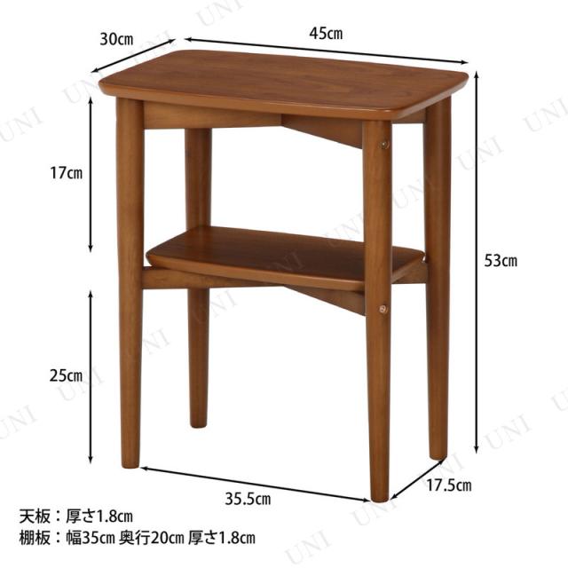 ノルン サイドテーブル スクエア MBR 不二貿易 家具 リビングテーブル 天然木化粧繊維板 ウレタン塗装 ラッカー塗装_3