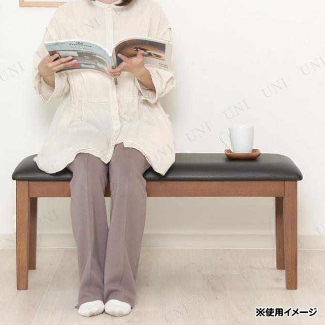 スノア ダイニングベンチ ブラウン 不二貿易 家具 イス チェア お客様組立品_3