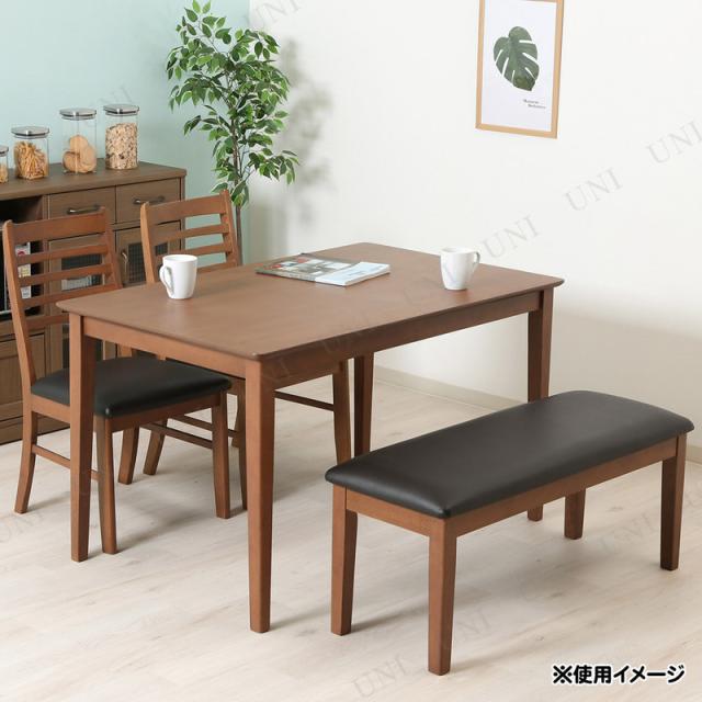 スノア ダイニングベンチ ブラウン 不二貿易 家具 イス チェア お客様組立品_4
