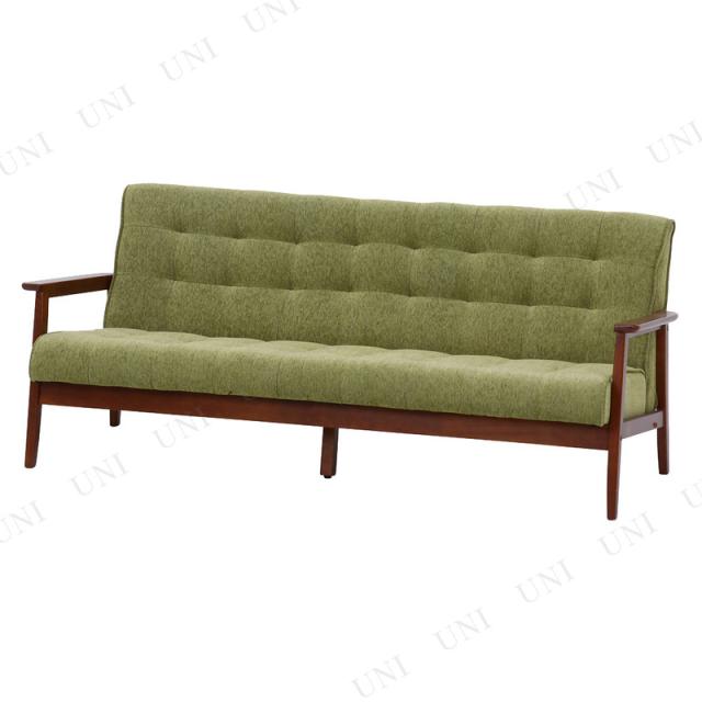 【取寄品】【直送品】 ファブリックソファー フレンズ グリーン 3P 【 おしゃれ リビング家具 カウチソファ 3人掛けソファー 布地 インテリア雑貨 三人掛け 】の通販は 26,781円