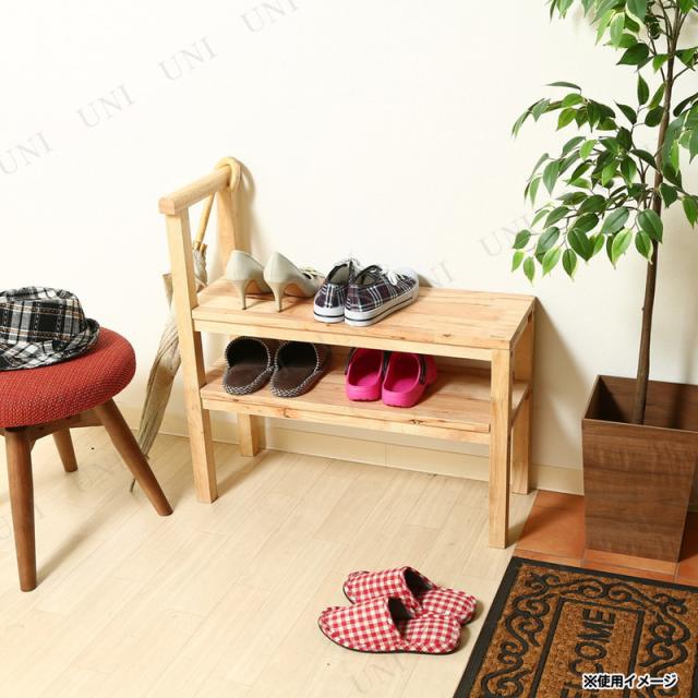 Natural Signature 玄関収納ベンチ 不二貿易 家具 イス チェア コンパクト 天然木_4