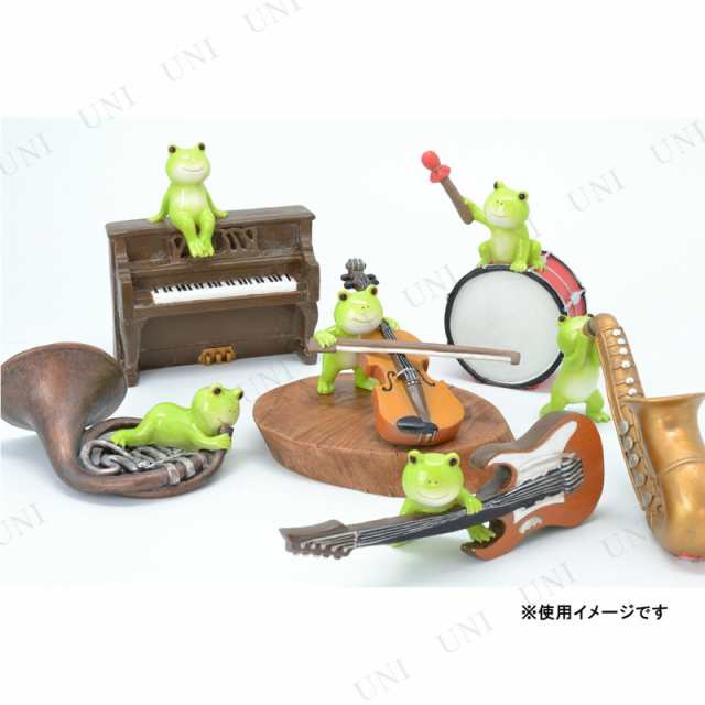 取寄品】 カエル楽団 オーナメント サックス 【 インテリア雑貨