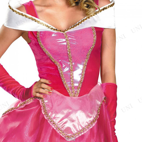 コスプレ 仮装 DXオーロラ姫ドレス ファブ 大人用 S(4-6) 【 コスプレ