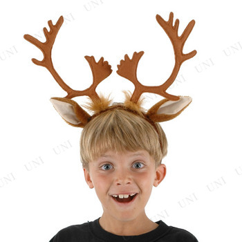 カチューシャ(トナカイの角) 【 小物 クリスマス 変装グッズ ヘッド