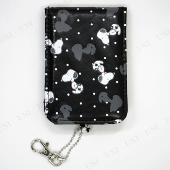 スヌーピー パスケース型 ファブリックミラー ドット メイク用品 化粧品 コスメ 手鏡 化粧鏡 メイクアップミラー 折り畳みミラー 折りたの通販はau Pay マーケット パーティワールド