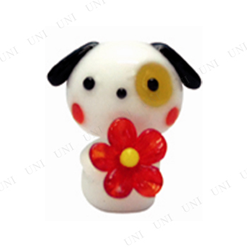 お花をどうぞわんこ アニマル 動物 ガラス細工 ミニチュア 置物 花 インテリア雑貨 犬 イヌ いぬ 人形の通販はau Pay マーケット パーティワールド