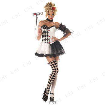 残り1点 コスプレ 仮装 ハーレクイン 大人用 S コスプレ 衣装 ハロウィン 仮装 ピエロ レディース パーティーグッズ 余興 ピエロ服 ピの通販はau Pay マーケット パーティワールド