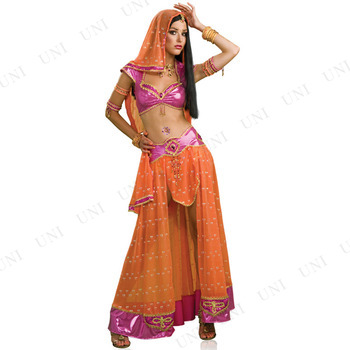 コスプレ 仮装 ボリウッドダンサー 大人用 M 【 コスプレ ハロウィン 仮装 コスチューム セクシー 民族衣装 アラビアン アラジン 女性用 ベリーダンス レディース 伝統衣装 余興 パーティーグッズ 】