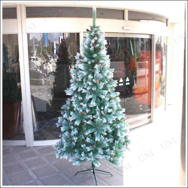 クリスマスツリー 240cmスノーデコツリー(松ぼっくり) 【 雪 白 飾り ...