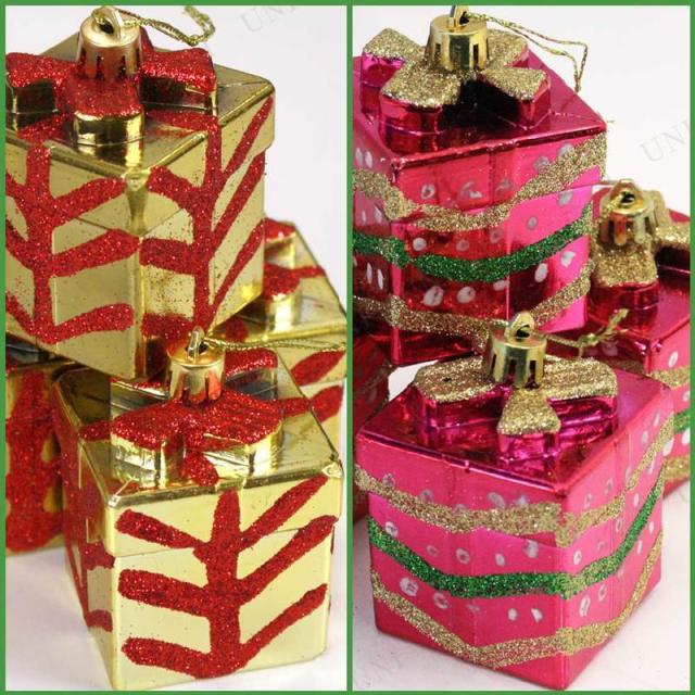 クリスマス ツリー オーナメント プレゼントギフトボックス 4個