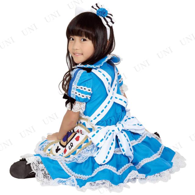 コスプレ 仮装 子ども用アリスキティ/ブルーTod ルービーズジャパン 不思議の国のアリス ハローキティ コスチューム 仮装 コスプレ衣装 キッズ 童話 おとぎ話 子供用Tod ゴシックデザイン リボン付きカチューシャ_2