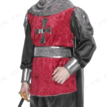 コスプレ 仮装 中世騎士 大人用 L Smiffy's スミッフィー コスプレ衣装 仮装 ファンタジー フィクション 戦士 剣士 ハロウィン マント付き チュニック ズボン フード ブーツカバー ベルト_2