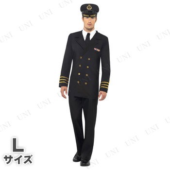 コスプレ 仮装 ネイビーオフィサー(艦長) メンズ 大人用 L 【 コスプレ 衣装 ハロウィン 仮装 コスチューム パーティーグッズ 余興 海軍