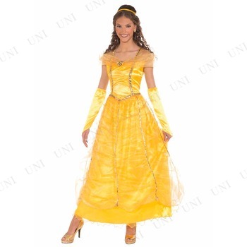 コスプレ 仮装 ゴールデンプリンセス 大人用 【 コスプレ 衣装 ハロウィン 仮装 コスチューム 美女と野獣 グッズ ベル 余興 パーティーグッズ 童話 レディース 女性用 おとぎ話 】