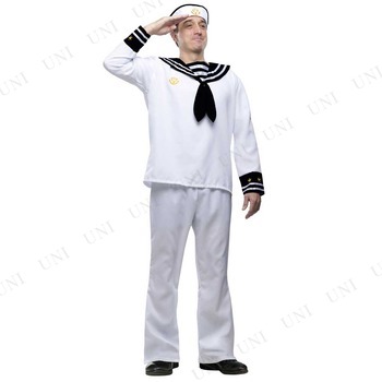 コスプレ 仮装 セーラー 大人用 STD 【 コスプレ 衣装 ハロウィン 仮装 コスチューム 余興 セーラーマン 水兵 海兵 メンズ 男性用 パーティーグッズ 】
