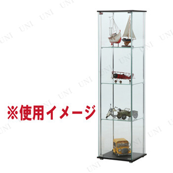 ガラスコレクションケース 4段(ショーケース) 不二貿易 家具 ラック チェスト 棚 お客様組立品_1