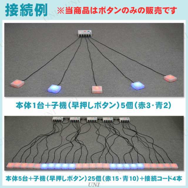 スーパーハヤオシピンポンブー早押しボタン 赤 【 抽選用品 盛り上げ