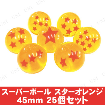 オレンジスーパーボール №45 スーパーボール スターオレンジ [1袋 25個入]：駄菓子,お