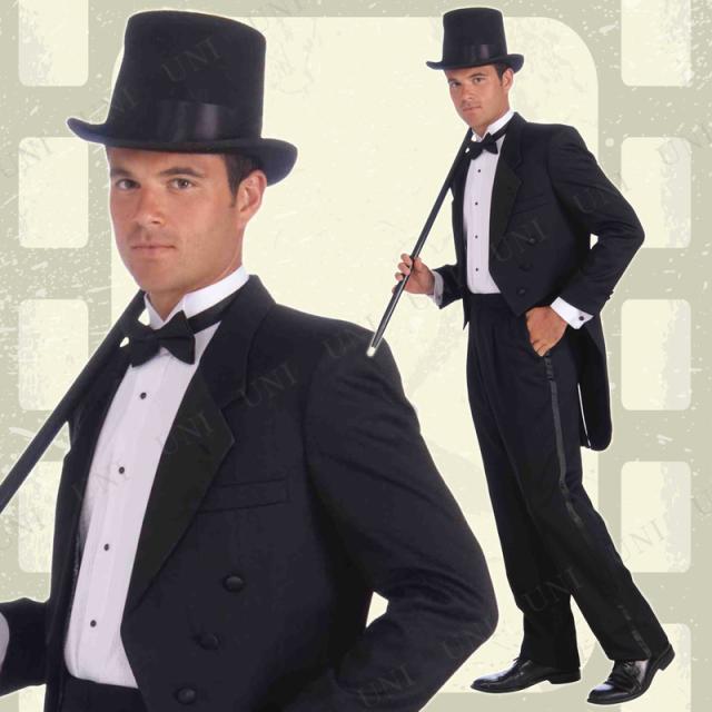 コスプレ 仮装 ヴィンテージハリウッドタキシード 大人用 Std 【 コスプレ 衣装 ハロウィン 仮装 コスチューム 服 メンズ タキシード 紳士 燕尾服 余興 パーティーグッズ 男性用 】