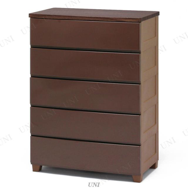 【取寄品】 アイリスオーヤマ ウッドトップチェスト 5段 ブラウン MG-725 【 棚 インテリア雑貨 収納家具 タンス 箪笥 引出し おしゃれ たんす リビング家具 】