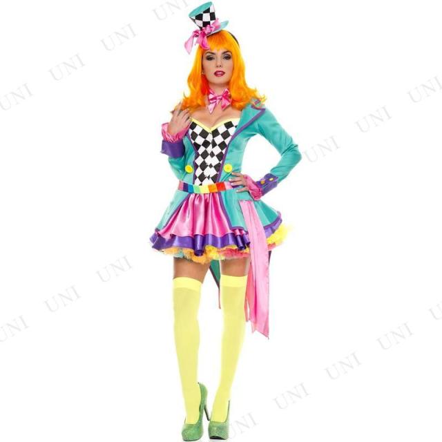 コスプレ 仮装 ハッター・ホッティー XS 【 コスプレ 衣装 ハロウィン 仮装 コスチューム 不思議の国のアリス グッズ 帽子 レディース パーティーグッズ 大人用 女性用 マッドハッター おとぎ話 帽子屋 余興 童話 】