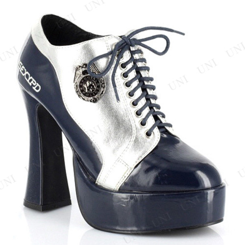 コスプレ 仮装 ポリス オックスフォードシューズ ネイビー 23cm Size 6 【 コスプレ 衣装 ハロウィン パーティー 靴 ポリス 警察 レディース シューズ 女性用 警察官 警官 変装グッズ プチ仮装 大人用 ハロウィン 衣装 パーティーグッズ 】の通販は 5,794円