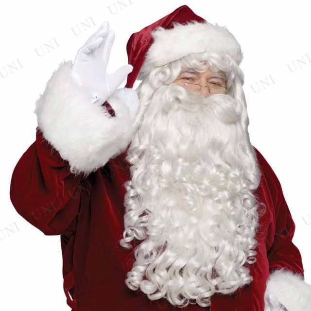 サンタクロースのウィッグ ひげ ロング 仮装 ウィッグ クリスマス 変装グッズ 小物 サンタコスプレ ヒゲ 髭 白ひげの通販はau Pay マーケット パーティワールド