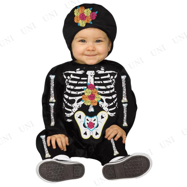 コスプレ 仮装 死者の日 スケルトン ベビー用 S コスプレ 衣装 ハロウィン 仮装 子供 赤ちゃん 服 コスチューム 子ども用 キッズ パーテの通販はau Pay マーケット パーティワールド