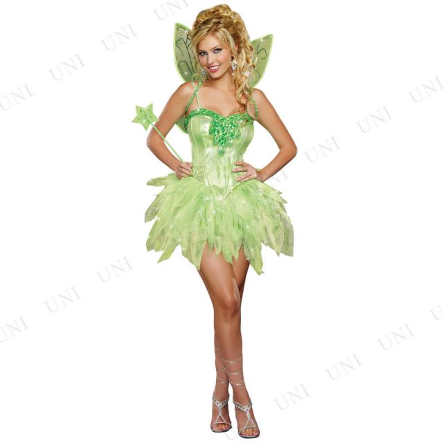 コスプレ 仮装 フェアリー・リシアス S 【 コスプレ 衣装 ハロウィン 仮装 コスチューム ピーターパン グッズ ティンカーベル 大人用 女性用 レディース 童話 パーティーグッズ 妖精 余興 おとぎ話 】