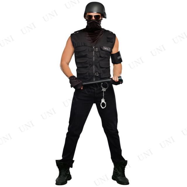 コスプレ 仮装  コスプレ ポリス スペシャル・オプス 男性用 XL (大きいサイズ) 【 コスプレ 衣装 ハロウィン 仮装 コスチューム 大きいサイズ メンズ ポリス 警察 ハロウィン スワット 余興 警察官 大人用 婦警 婦人警官 ポリスマン パーティーグッズ 】
