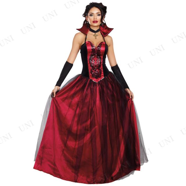 コスプレ 仮装 ブラッディバンパイア 女性用 S 【 コスプレ 衣装 ハロウィン 仮装 コスチューム 吸血鬼ドレス 大人用 ドラキュラ ヴァンパイア レディース 余興 パーティーグッズ 】