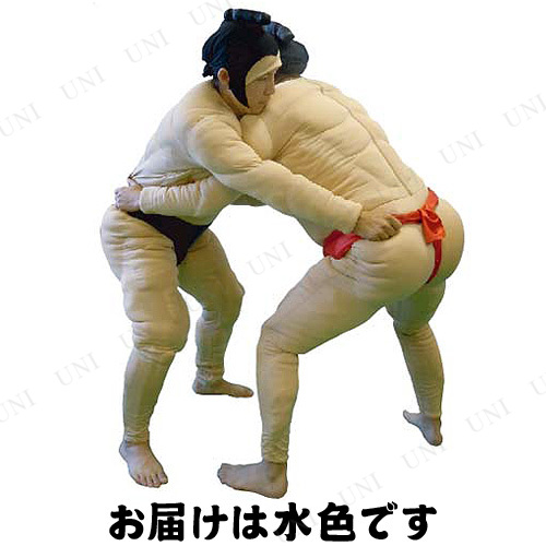 コスプレ 仮装 相撲セット 相撲スーツ3点セット 水 プレイアベニュー コスプレ衣装 仮装 職業 制服 お相撲さん 力士 大人 肉襦袢 まげ まわし_2