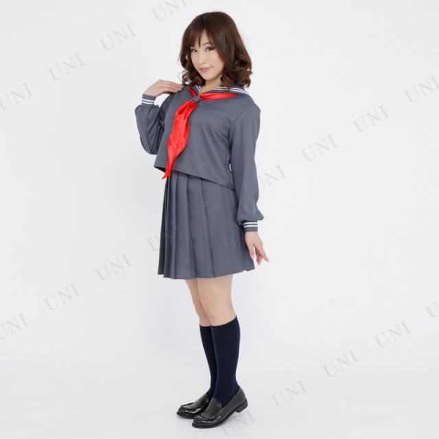 新品未使用 コスプレ セーラー服 制服 長袖 大きいサイズ 4l ミニ丈 グレー 新品未使用 コスプレ セーラー服 大きいサイズ 4l 長袖 ミニ丈