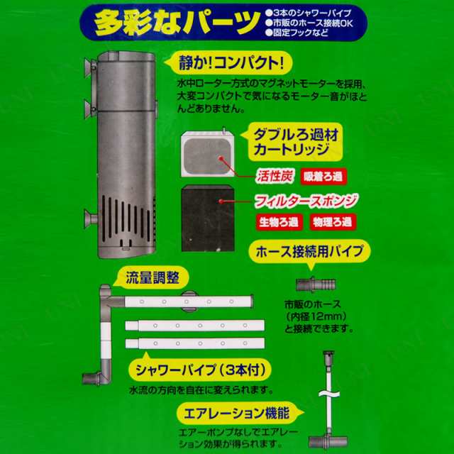 水中モーターフィルター イーロカ 60 90cm水槽用 アクアリウム用品 ペット用品 ペットグッズ ろ過用品 濾過用品 水槽用品 水槽用具 水中の通販はau Pay マーケット パーティワールド