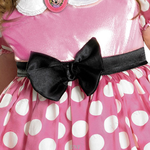コスプレ 仮装 ピンクミニーマウス グローインザダーク ドットドレス 女の子用 S(4-6x) Disguise ディズニー コスチューム 仮装 コスプレ衣装 キッズ ミッキー&フレンズ 子供用S(4-6x) ハロウィン ドット柄 蓄光_2