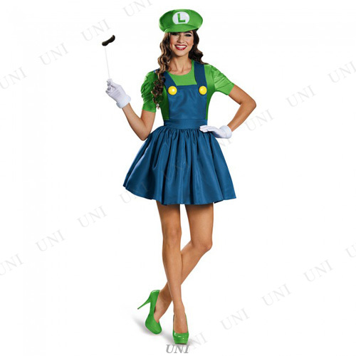 最高の コスプレ 仮装 ルイージ スカートバージョン 大人用 S 4 6 コスプレ 衣装 ハロウィン 仮装 コスチューム アニメ スーパーマリオ グッズ 宅送 Centrodeladultomayor Com Uy