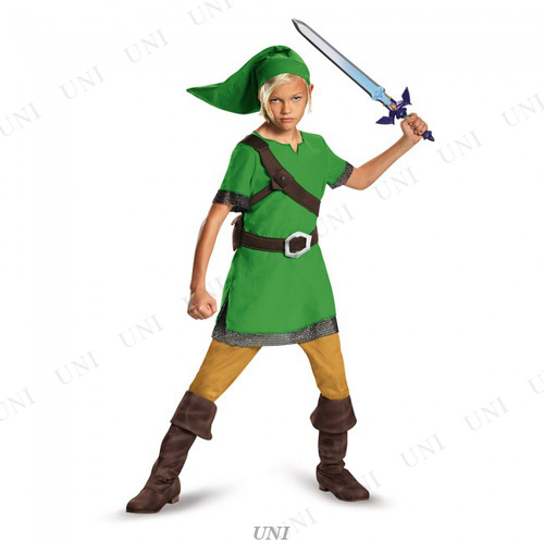 コスプレ 仮装 リンク クラシック 男の子用 M Disguise ゼルダの伝説 コスチューム 仮装 コスプレ衣装 キッズ 子供用M チュニック ベルト 帽子