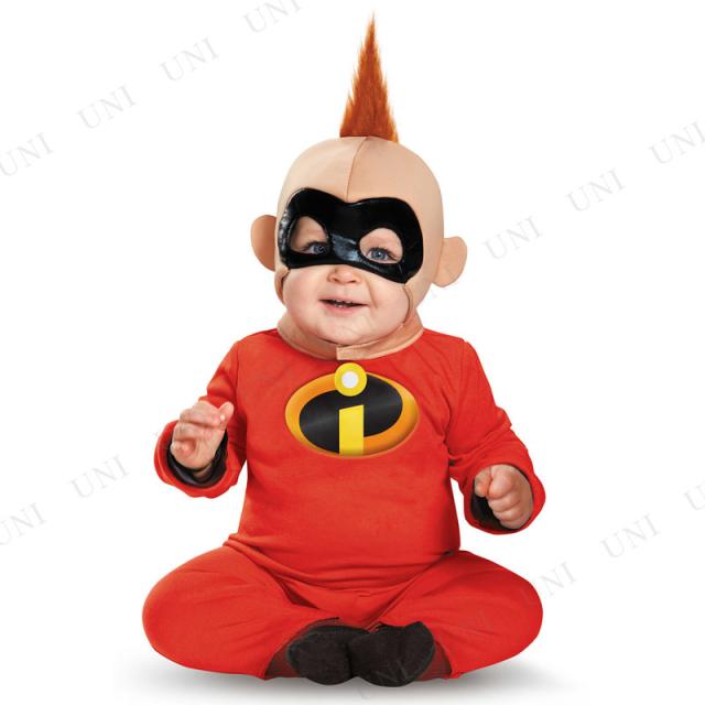 コスプレ 仮装 インクレディブル ジャックジャック ベビー用 M (12-18 mths) Mr.インクレディブル ジャック=ジャック・パー コスチューム 仮装 コスプレ衣装 キッズ ディズニー ベビー用M 子供 ハロウィン ジャンプスーツ ヘッドピース_1