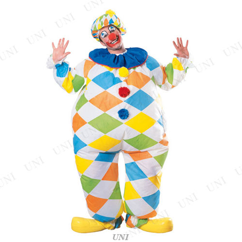 コスプレ 仮装 インフレータブルクラウン ピエロコスチューム コスプレ 衣装 ハロウィン 仮装 メンズ 服 ピエロ レディース 大人用 パーの通販はau Pay マーケット パーティワールド