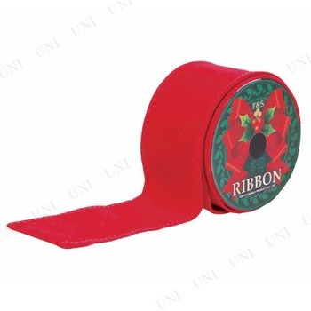 クリスマス　ツリー　オーナメント 50mmロールリボン レッドベルベット 【 クリスマス飾り クリスマスツリー 雑貨 パーティーグッズ 装飾 クリスマスパーティー ツリー飾り デコレーション 】