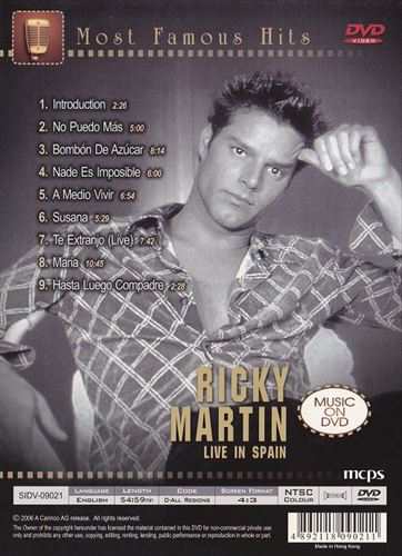 新品 リッキー・マーティン 〜ライブ・イン・スペイン〜ミュージック・オン・DVD / RICKY MARTIN (DVD) SID-21の通販はau  PAY マーケット - そふと屋 | au PAY マーケット－通販サイト