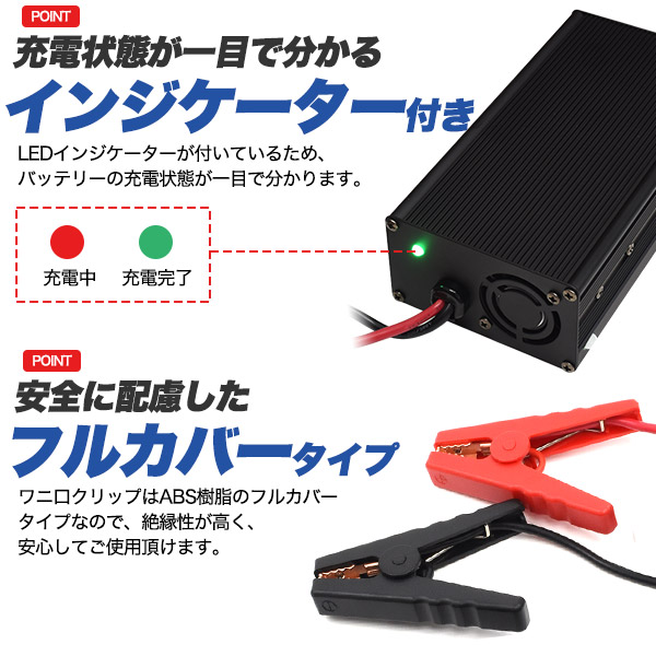 リン酸鉄リチウムイオンバッテリー用 充電用ACアダプター(充電器) 15V