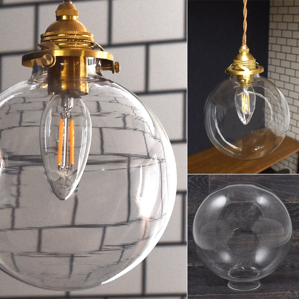 照明器具セット E17 シャンデリア電球 引掛けシーリング 丸型 透明