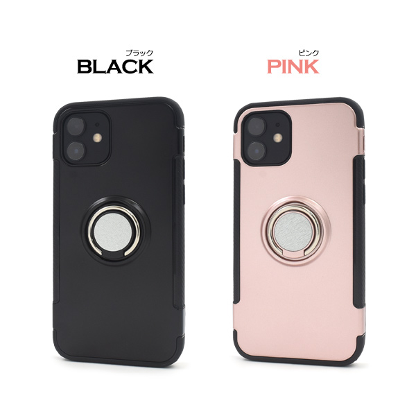 携帯アクセサリー iPhone12mini スマホケース iPhone 12 mini スマホリングホルダー付き ハードケース